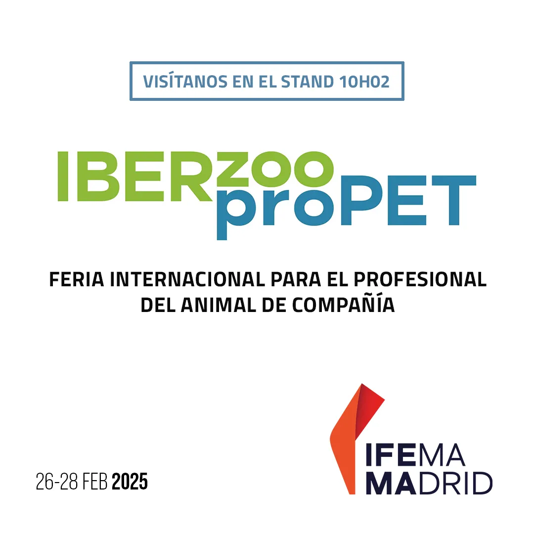 cartel de Feria internacional para el profesional de animal de compañía