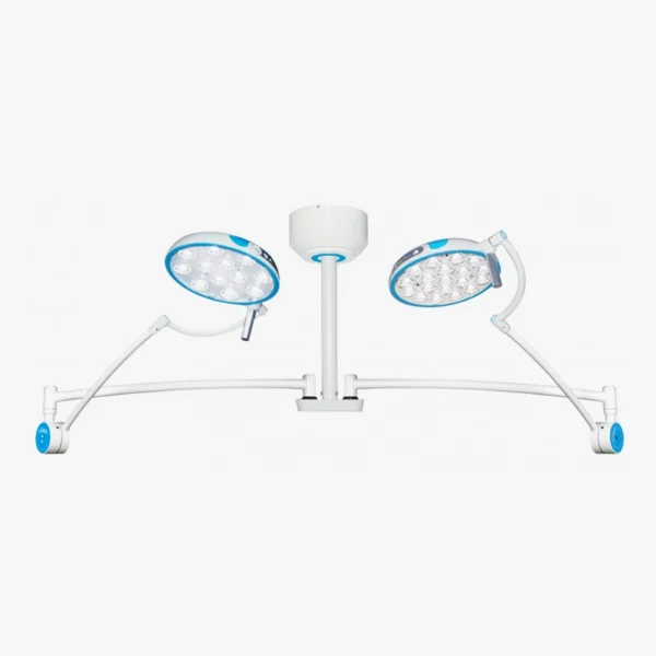 Lámpara de quirofano doble al techo | Serie IGlux IG-65DC (65.000LUX)