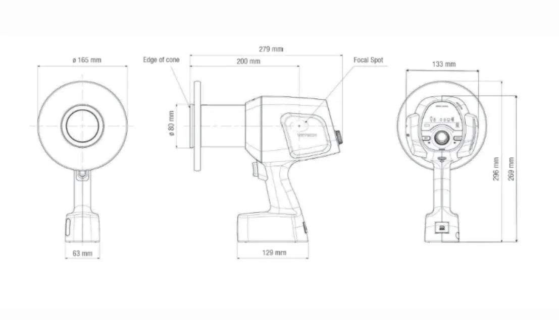 rayos x dental - Ezray air portable Foto Rayos X Dental Ezray - Dimensiones
